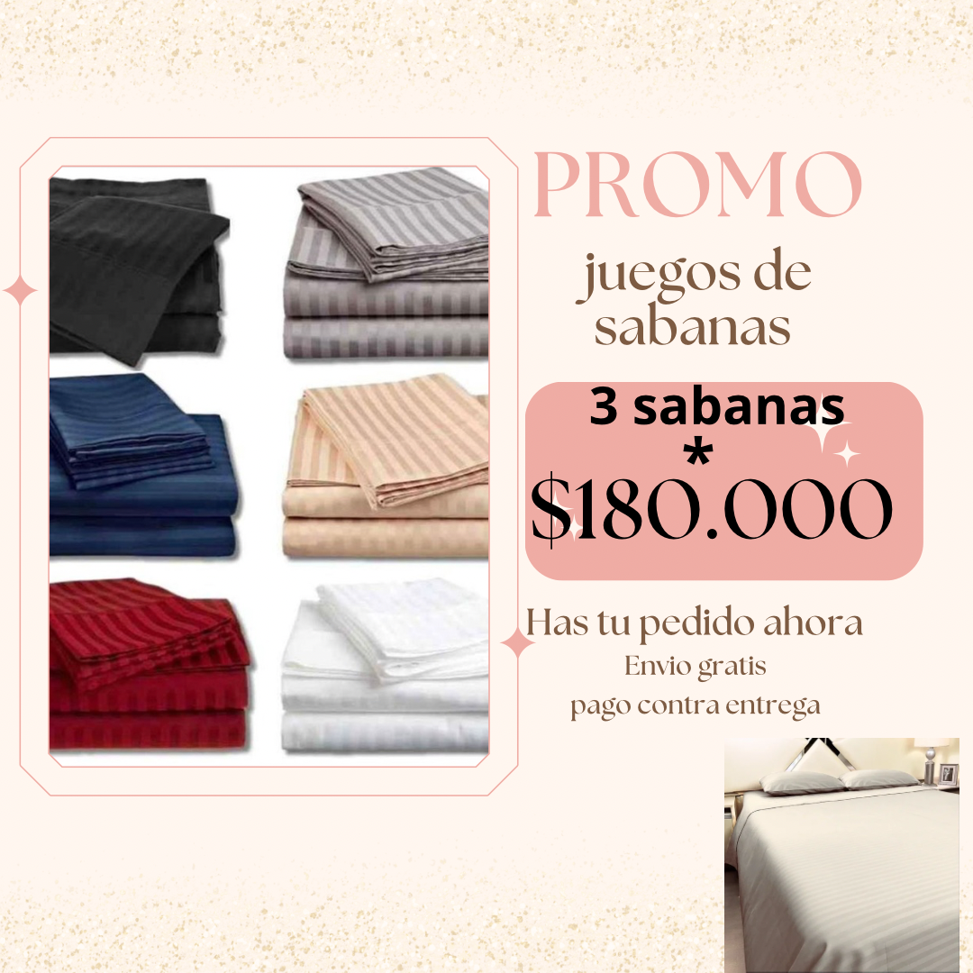 Promoción x3 Sabanas